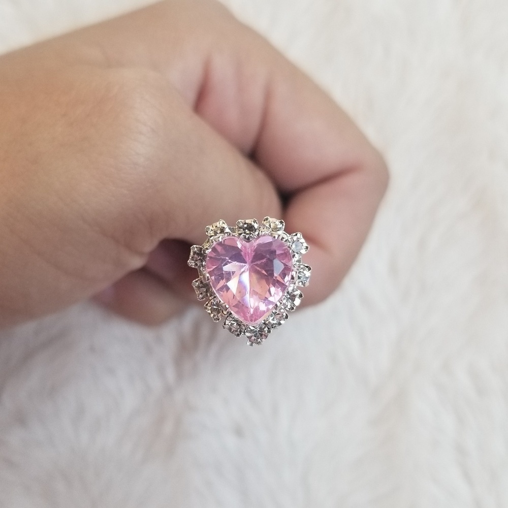 Pink Heart hair pin - Picture 1 of 8